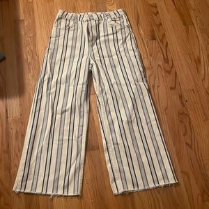 H and m stripped jeans